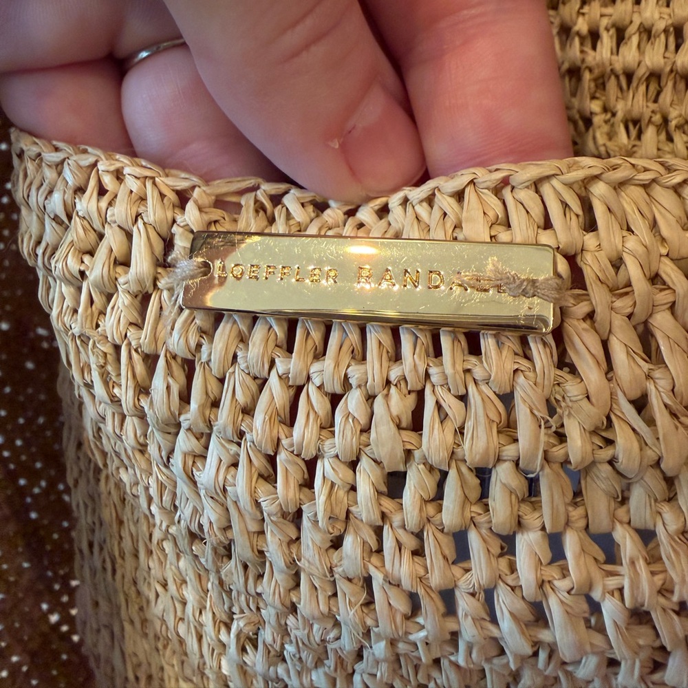 Loeffler Randall Cyrus Raffia Ruffle Tote - Picture 4 of 10